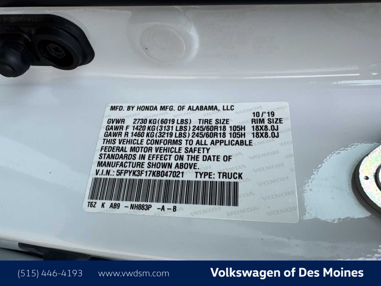 Thumbnail: 2019 Honda Ridgeline - 21