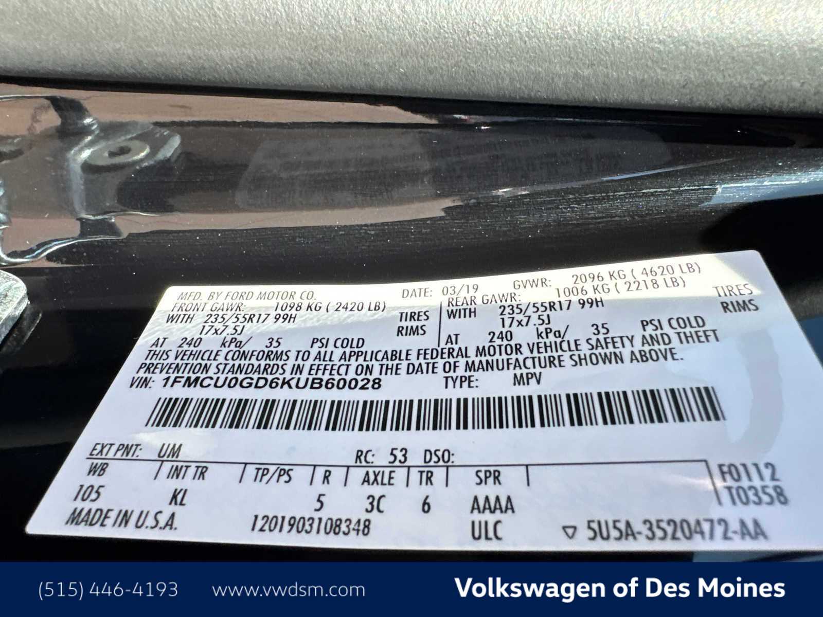 Thumbnail: 2019 Ford Escape - 21