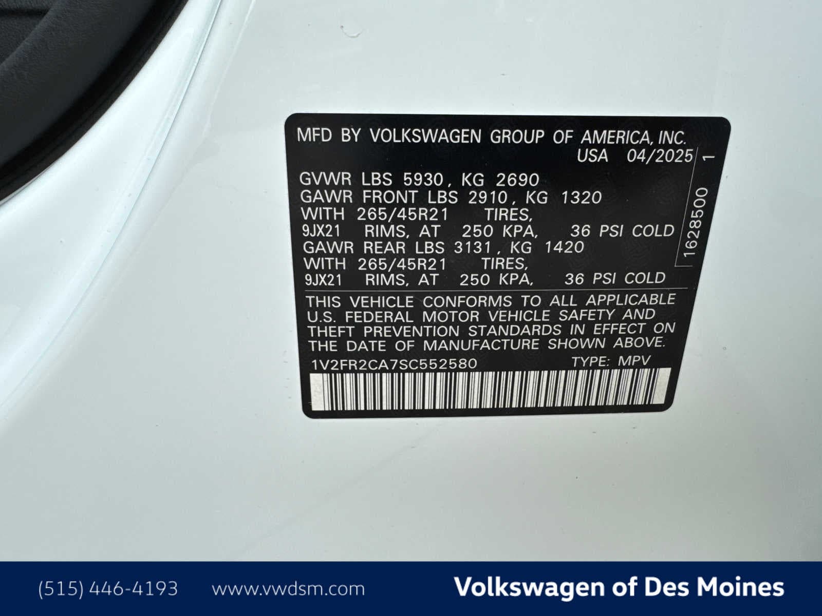 2025 Volkswagen Atlas SEL 22