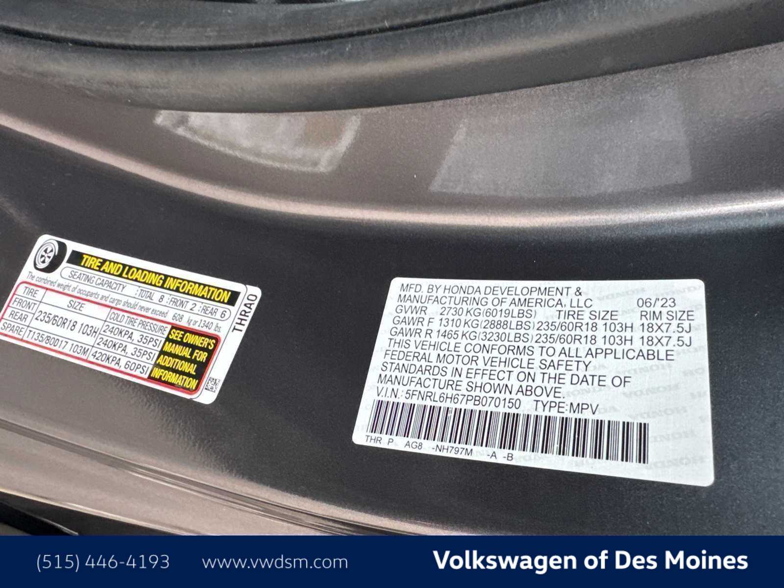 Thumbnail: 2023 Honda Odyssey - 21