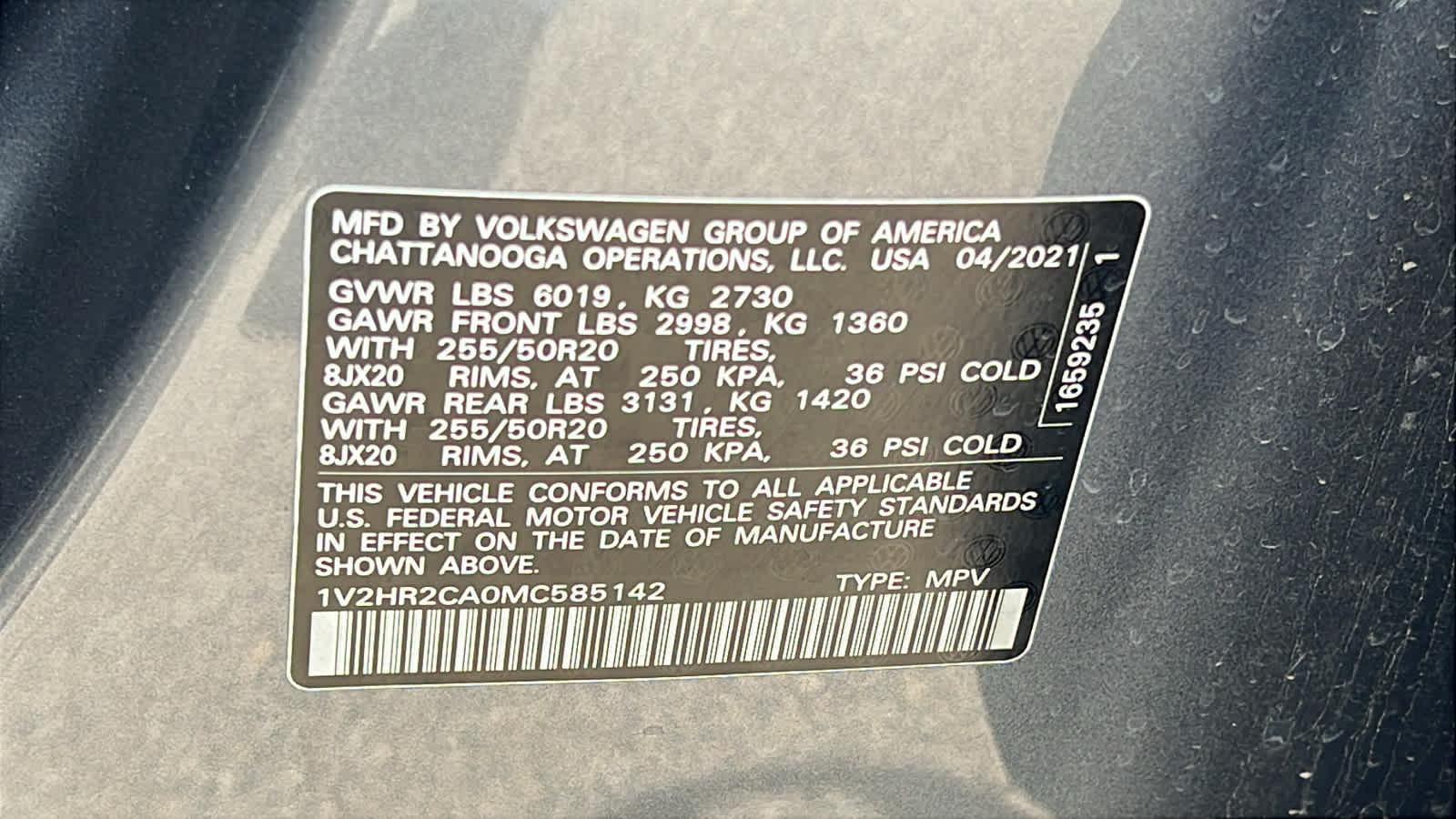 Thumbnail: 2021 Volkswagen Atlas - 30