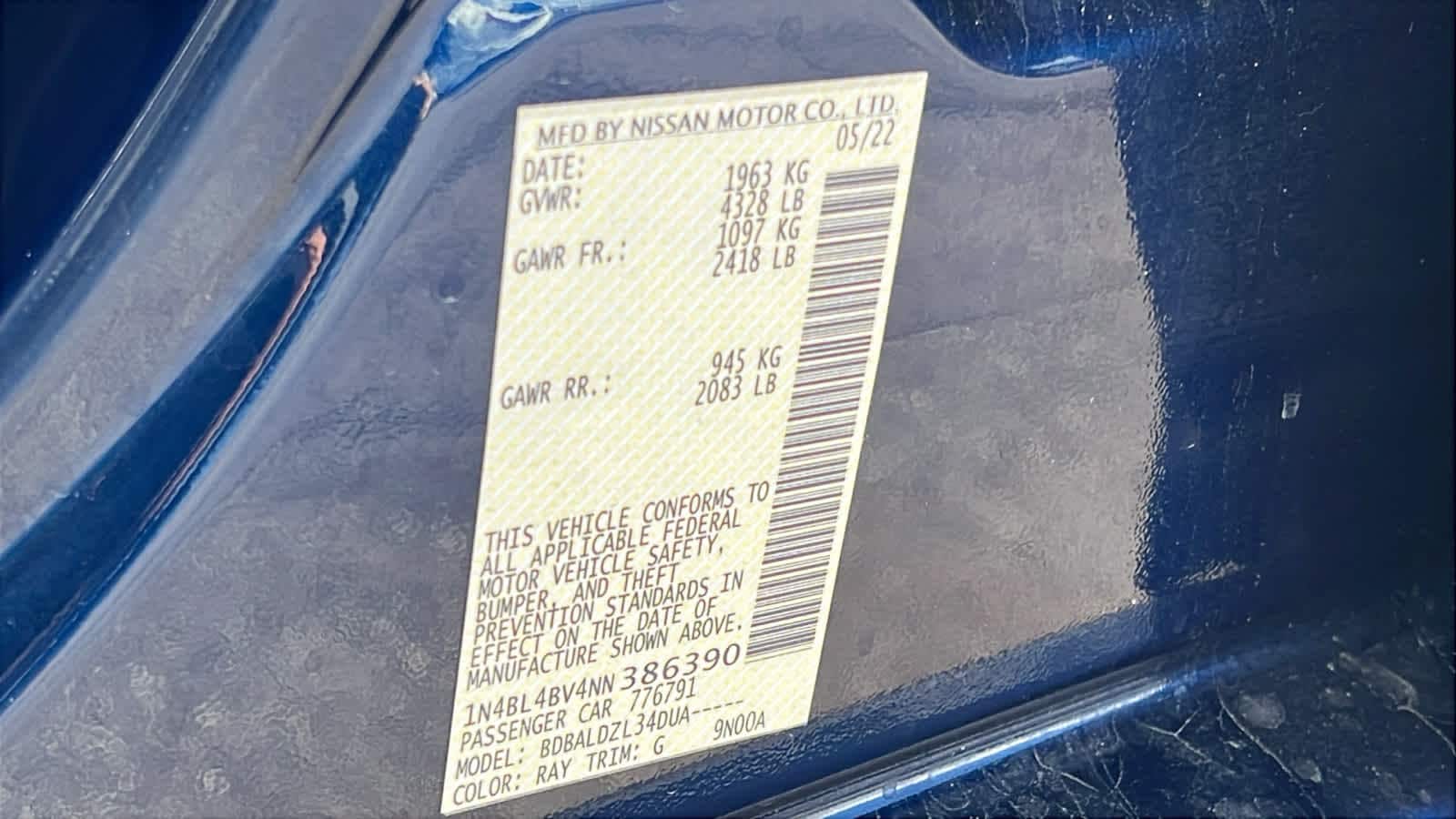 Thumbnail: 2022 Nissan Altima - 30