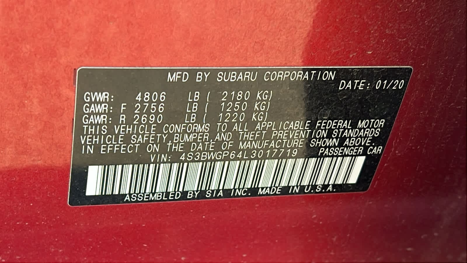 Thumbnail: 2020 Subaru Legacy - 30