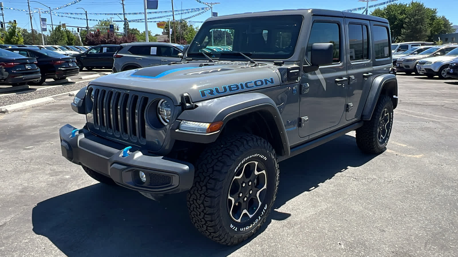 Used 2022 Jeep Wrangler Unlimited Rubicon 4XE with VIN 1C4JJXR6XNW117011 for sale in Reno, NV