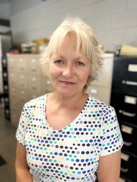 Staff member Cindy Eidson from e3f1bd078706