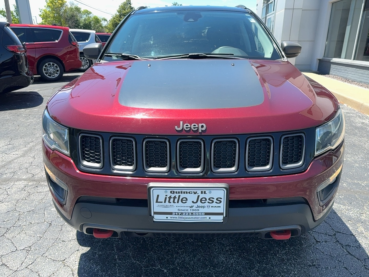 Used 2021 Jeep Compass Trailhawk with VIN 3C4NJDDB1MT591051 for sale in Quincy, IL