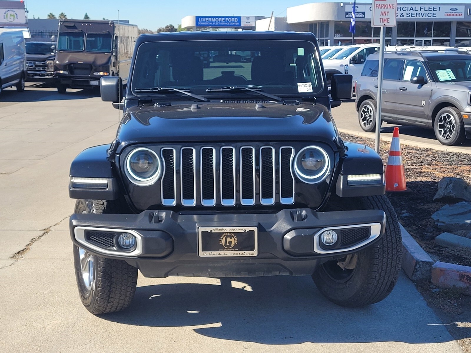 Used 2021 Jeep Wrangler Unlimited Sahara with VIN 1C4HJXENXMW730210 for sale in Livermore, CA