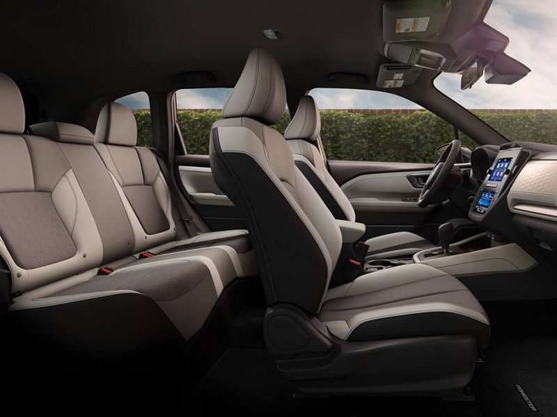 Interior of Subaru vehicle