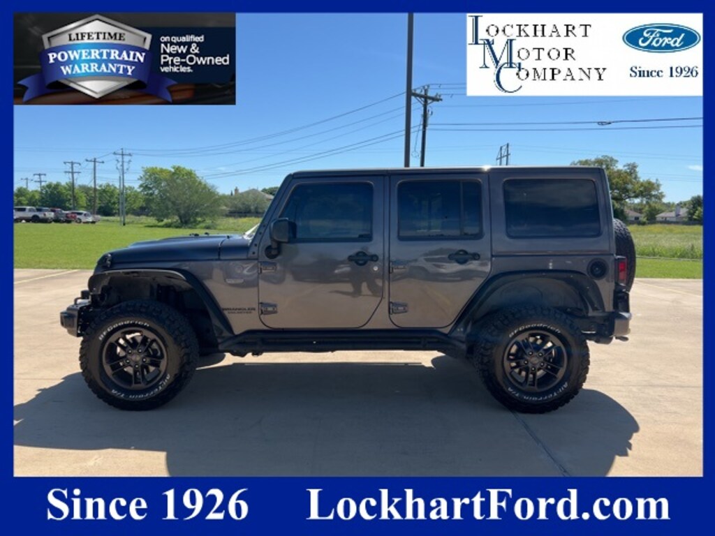 Used 2017 Jeep Wrangler JK Unlimited For Sale at Lockhart Motor Company VIN 1C4BJWEG9HL551486