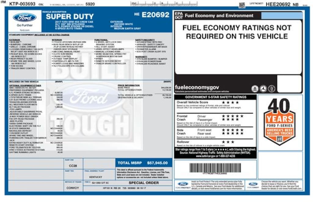 Used 2017 Ford F-250  Truck Crew Cab