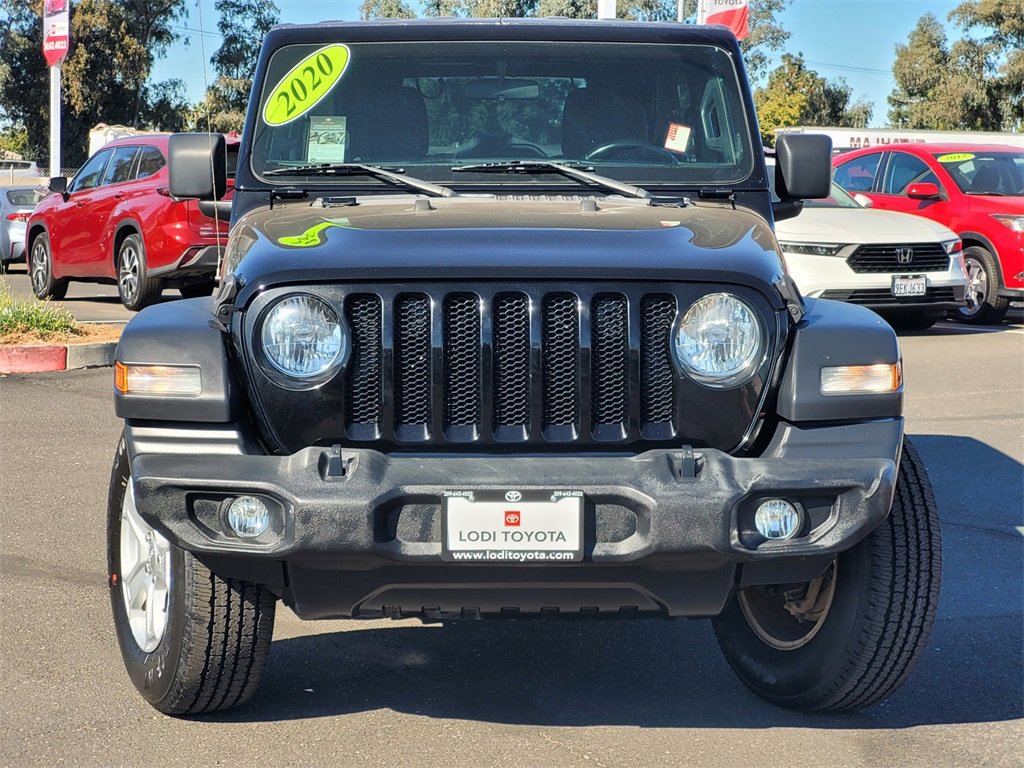 Used 2020 Jeep Wrangler Unlimited Sport S with VIN 1C4HJXDNXLW197842 for sale in Lodi, CA