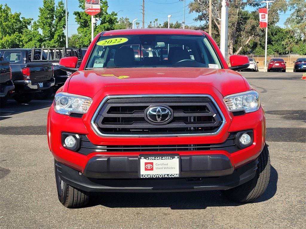 Certified 2022 Toyota Tacoma SR5 with VIN 3TMCZ5ANXNM518356 for sale in Lodi, CA