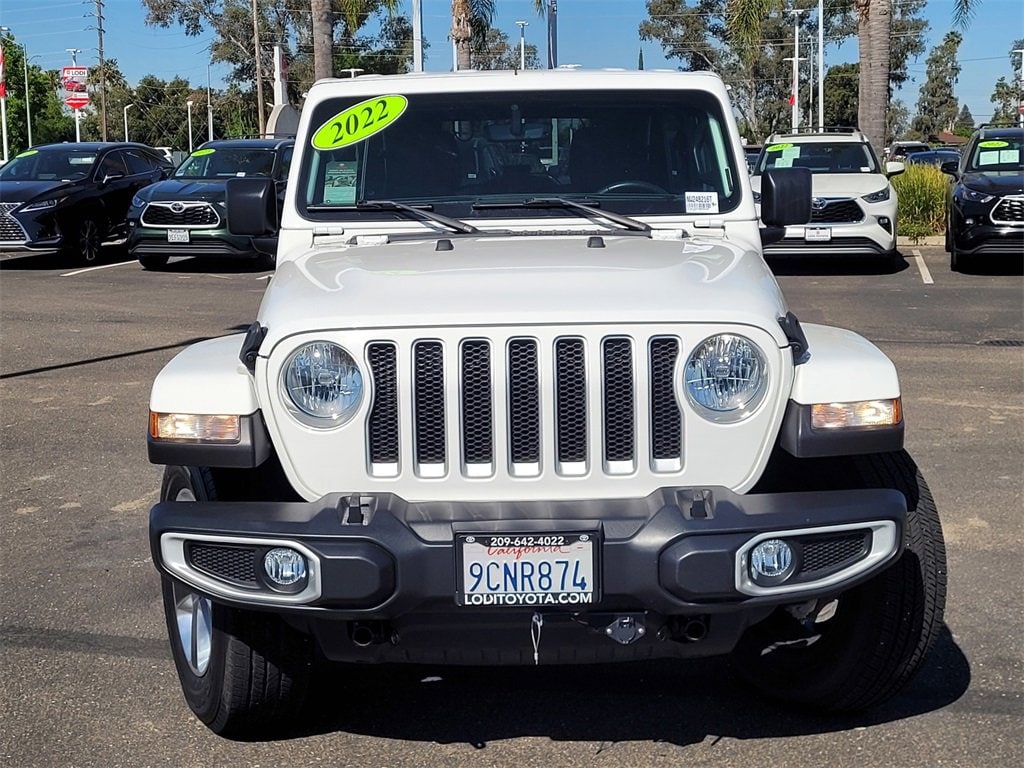 Used 2022 Jeep Wrangler Unlimited Sahara with VIN 1C4HJXEG7NW248216 for sale in Lodi, CA