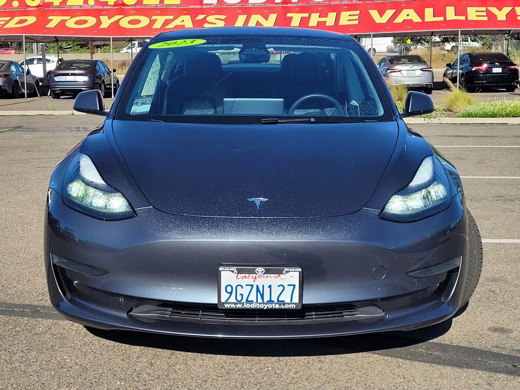 Used 2023 Tesla Model 3 Base with VIN 5YJ3E1EAXPF608609 for sale in Lodi, CA