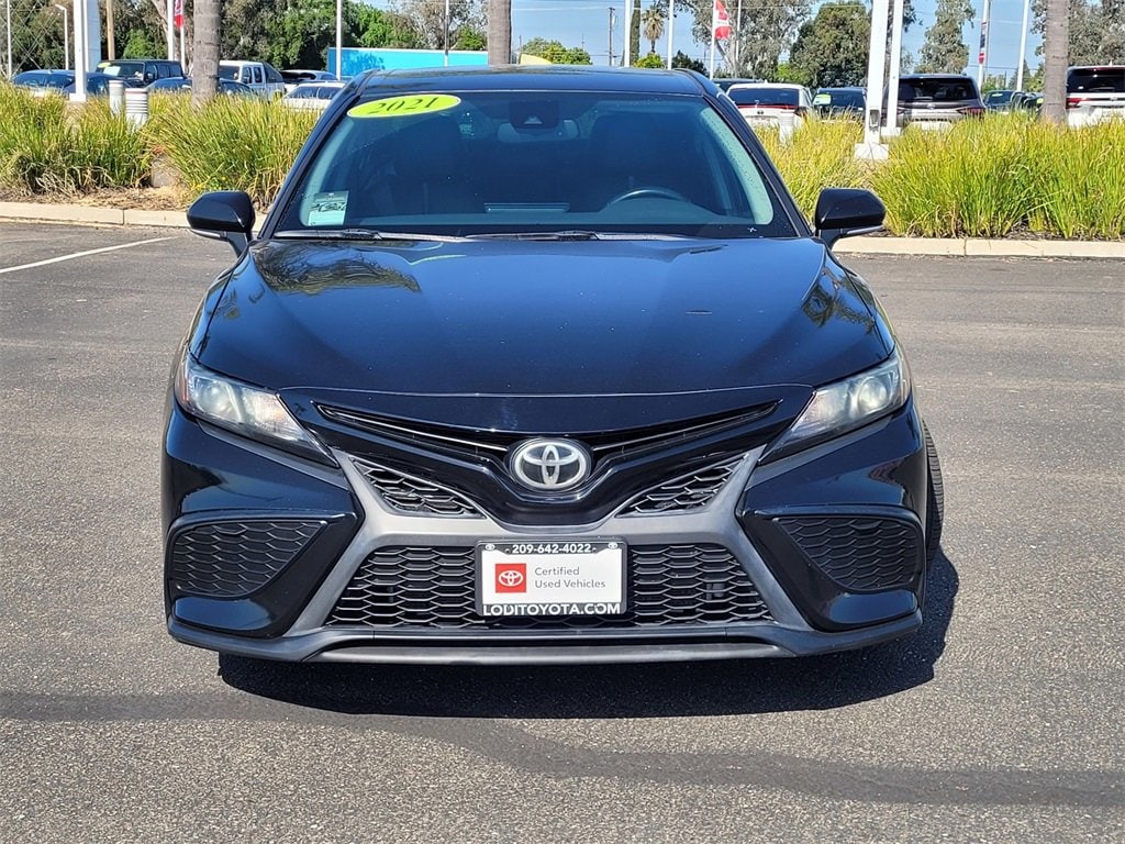 Certified 2021 Toyota Camry SE with VIN 4T1T11AK8MU569933 for sale in Lodi, CA