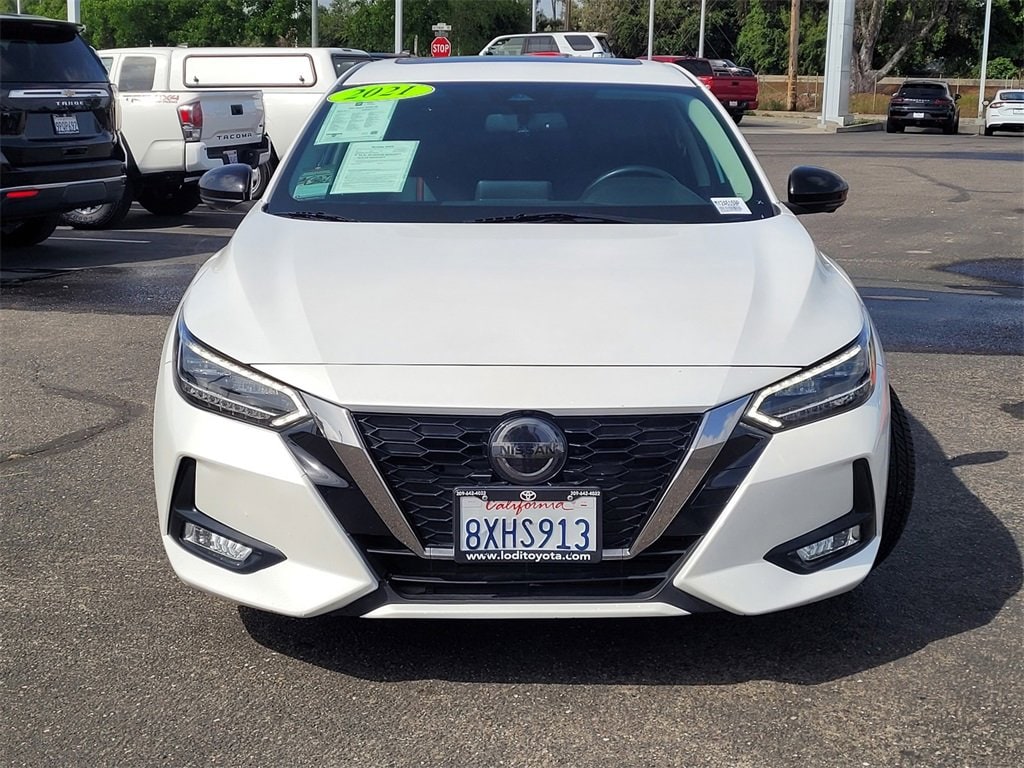 Used 2021 Nissan Sentra SR with VIN 3N1AB8DV8MY245159 for sale in Lodi, CA