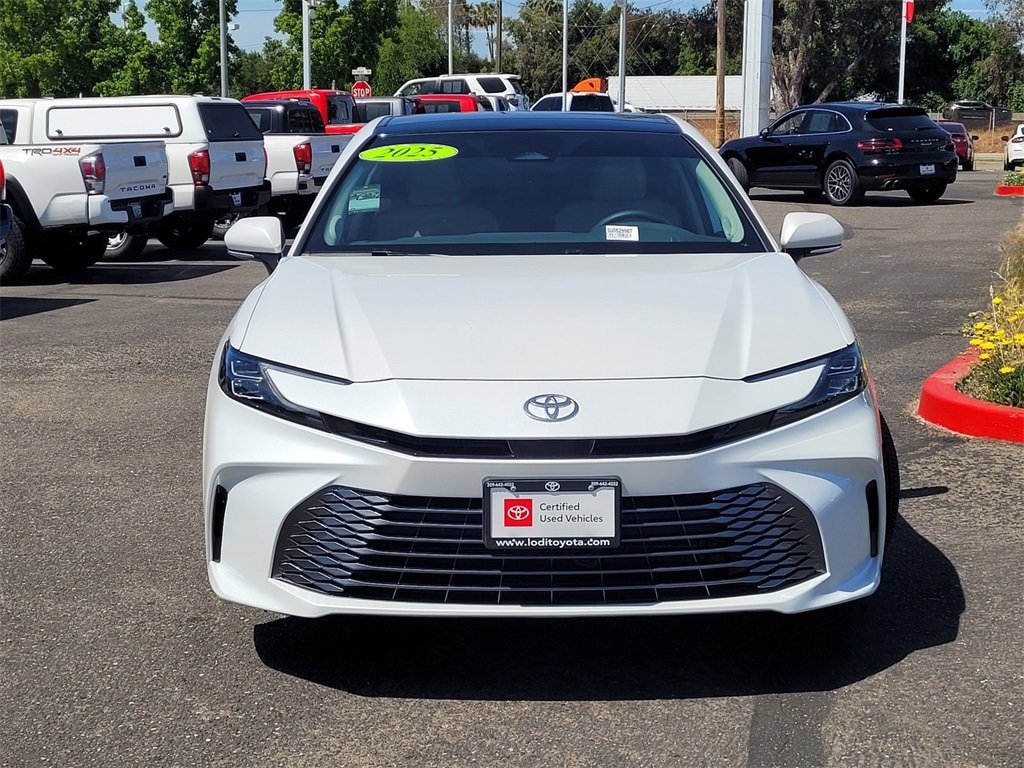 Certified 2025 Toyota Camry XLE with VIN 4T1DAACK2SU052996 for sale in Lodi, CA