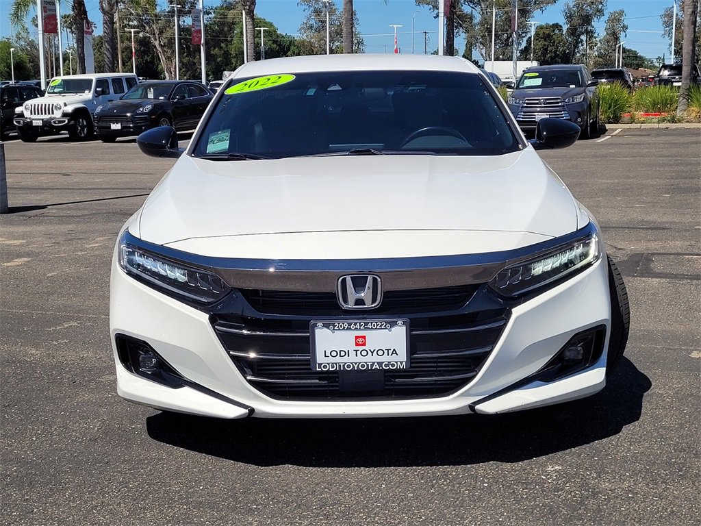 Used 2022 Honda Accord Sport with VIN 1HGCV1F30NA037459 for sale in Lodi, CA