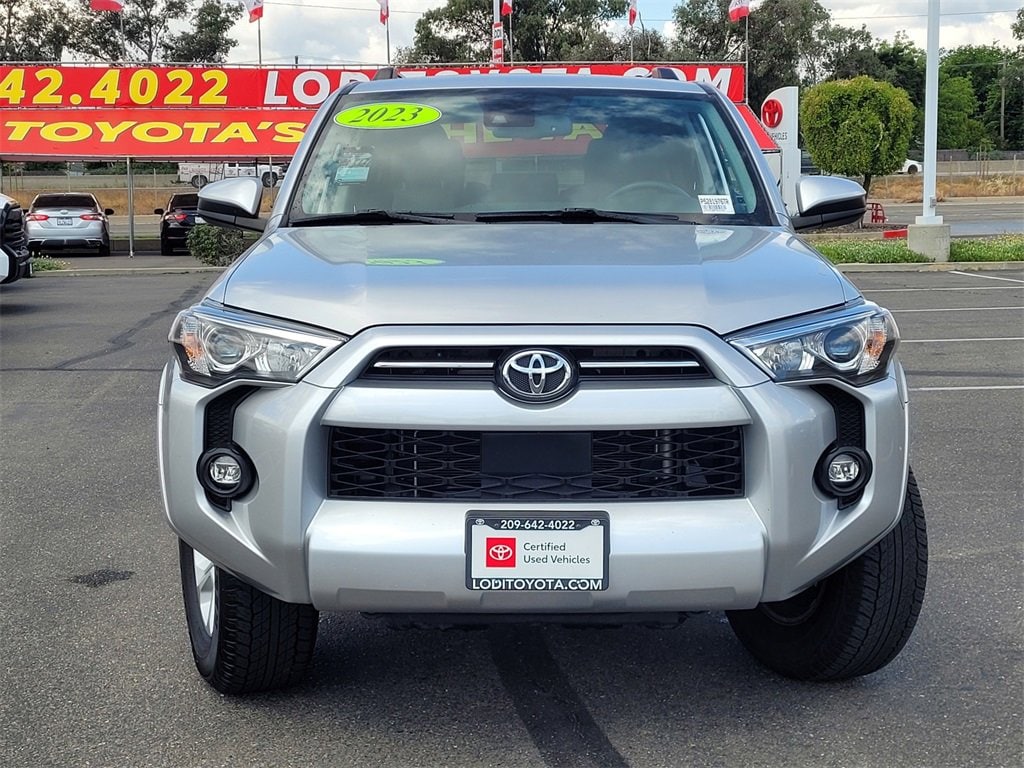 Certified 2023 Toyota 4Runner SR5 with VIN JTEEU5JR6P5281976 for sale in Lodi, CA