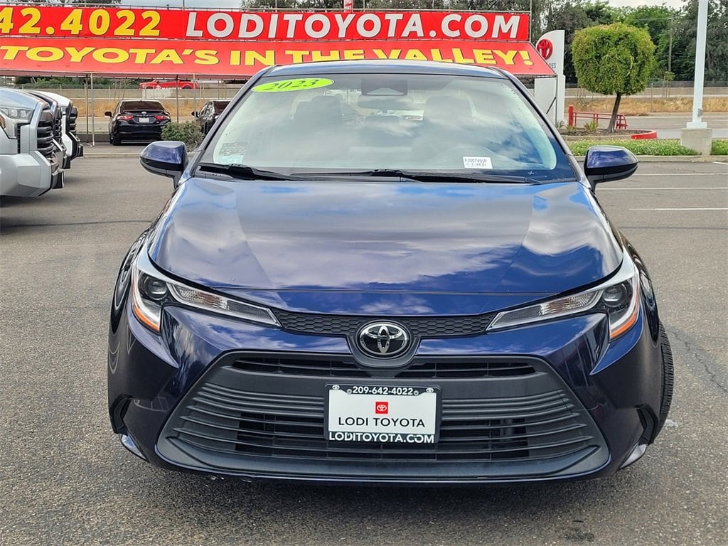 Used 2023 Toyota Corolla LE with VIN JTDB4MEE5PJ007491 for sale in Lodi, CA