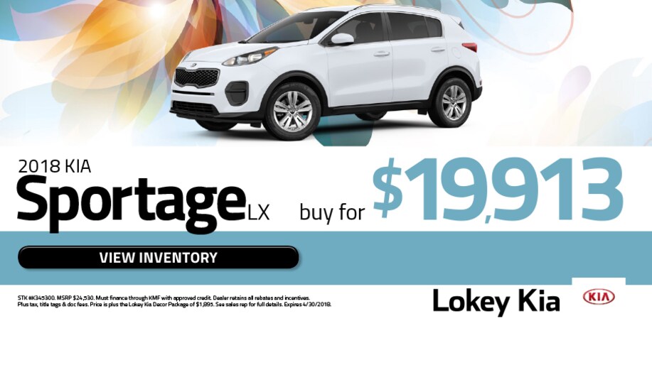 Lokey Kia Service Department 2018 Kia Sportage Ex In Clearwater, Fl