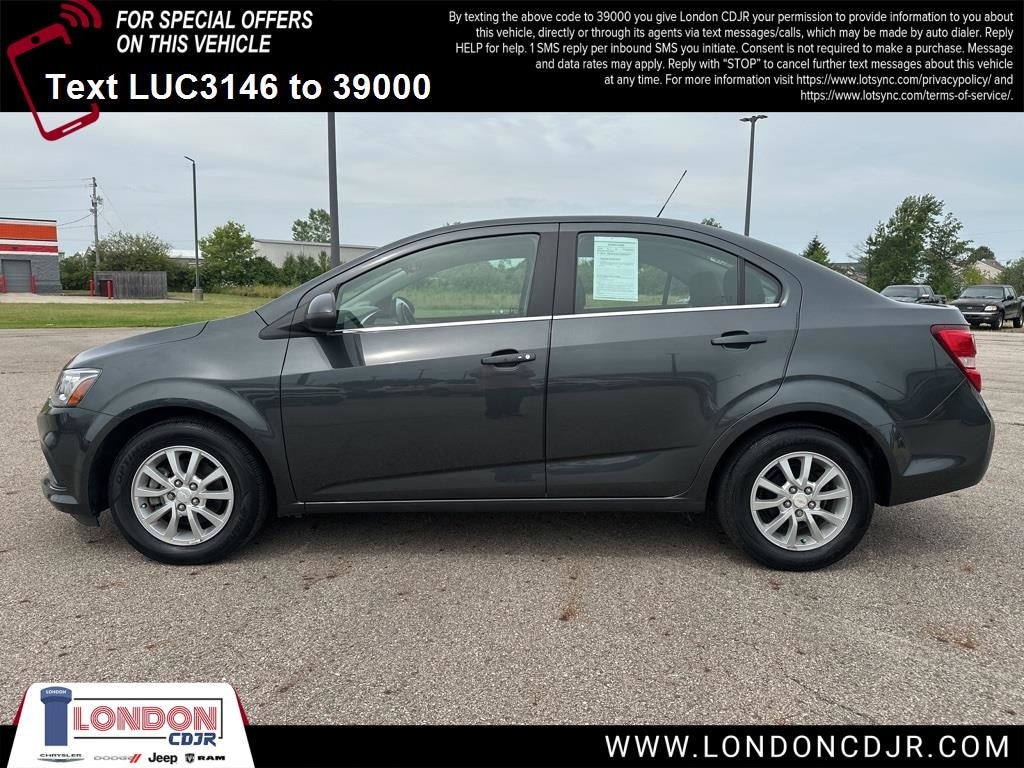 Used 2020 Chevrolet Sonic LT with VIN 1G1JD5SB3L4143146 for sale in London, OH