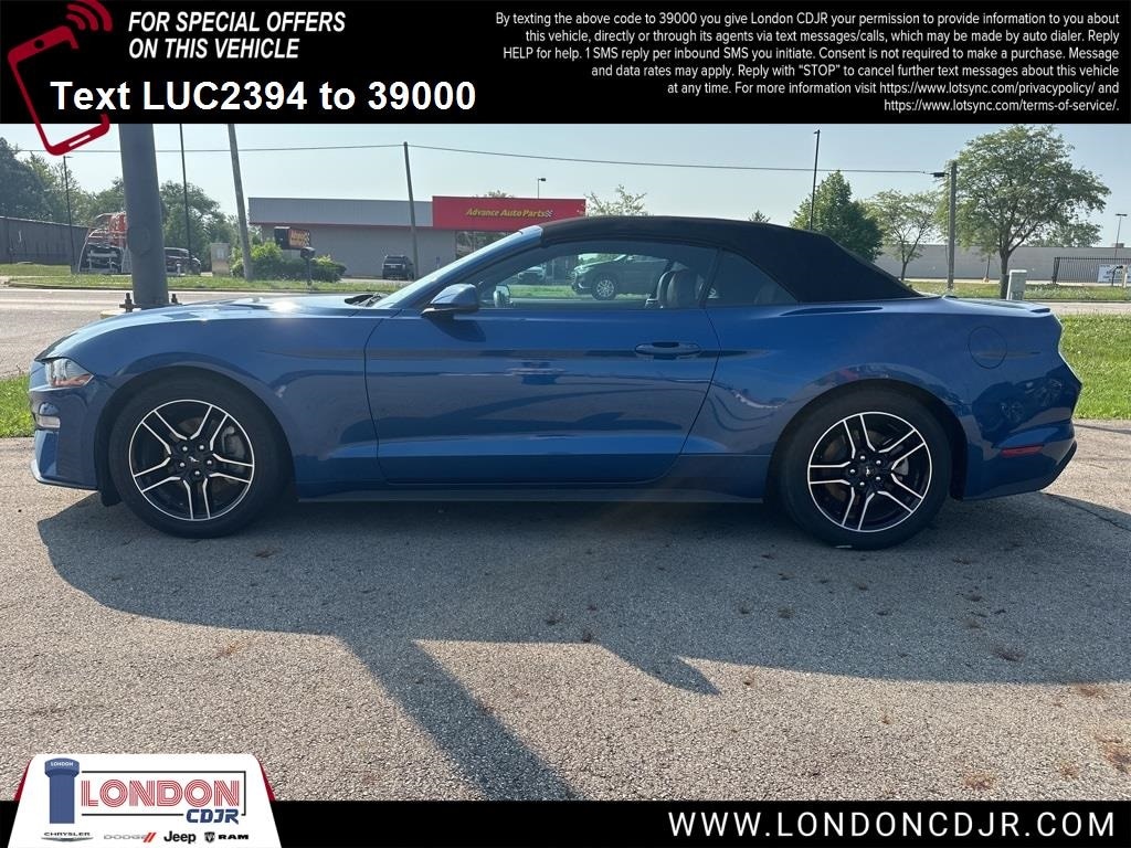 Used 2022 Ford Mustang EcoBoost Premium with VIN 1FATP8UH8N5102394 for sale in London, OH