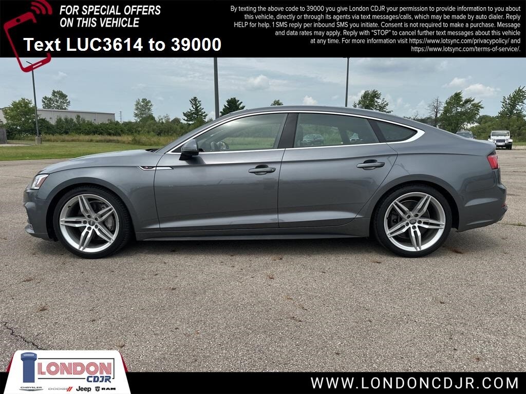 Used 2018 Audi A5 Sportback Premium Plus with VIN WAUENCF59JA003614 for sale in London, OH