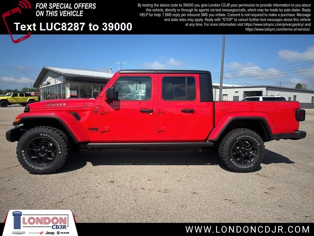 Used 2023 Jeep Gladiator WILLYS with VIN 1C6JJTAM7PL588287 for sale in London, OH