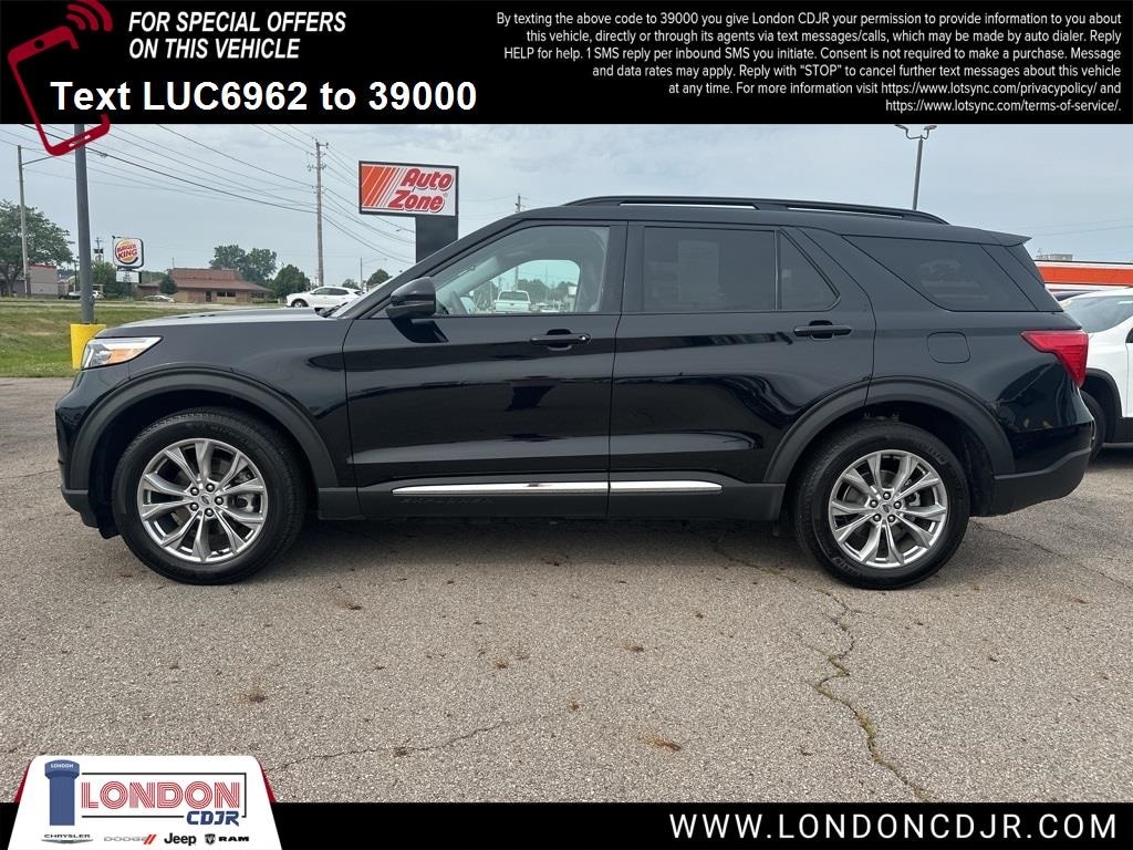 Used 2023 Ford Explorer XLT with VIN 1FMSK8DH4PGC26962 for sale in London, OH