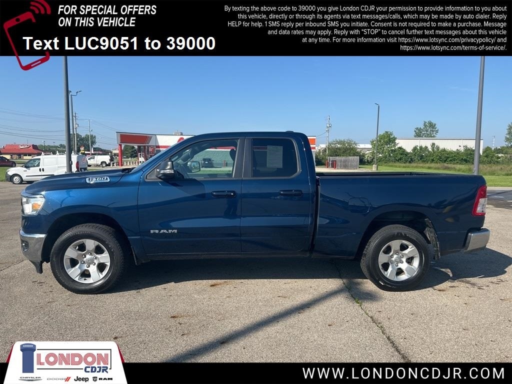 Used 2021 RAM Ram 1500 Pickup Big Horn/Lone Star with VIN 1C6RRFBG3MN669051 for sale in London, OH