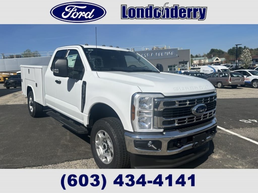 New 2025 Ford F-350 8FT Reading Classic II Service Body Truck Super Cab