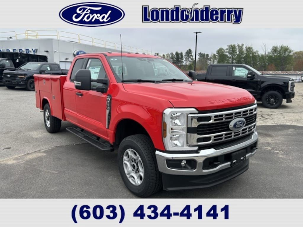 New 2025 Ford F-350 8FT Reading Classic II Service Body Truck Super Cab