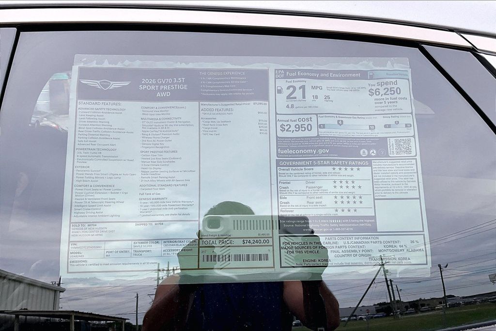 2026 GENESIS GV70 Sport Prestige - Photo 13