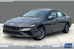 2026 Hyundai Elantra Hybrid Blue Sedan