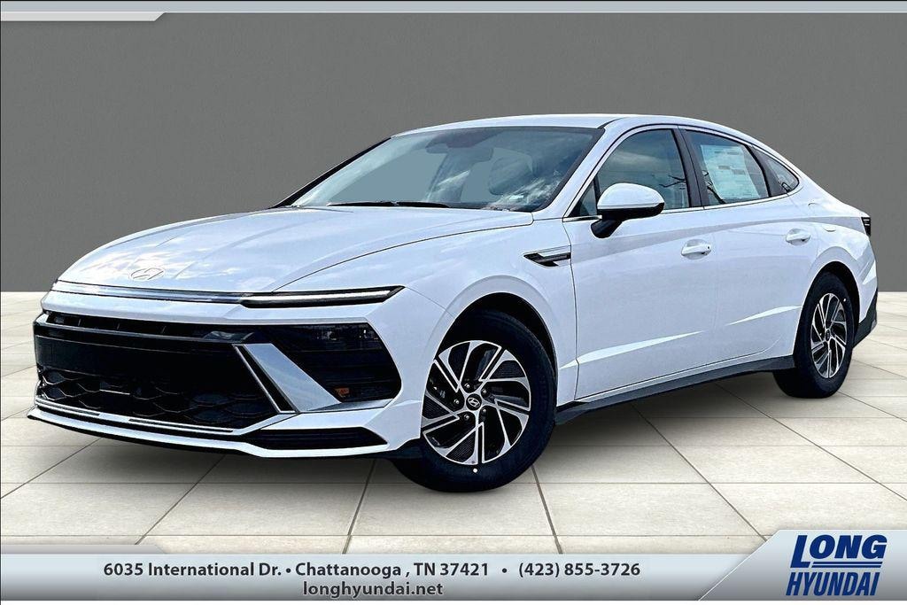 New 2026 Hyundai Sonata Hybrid Blue Sedan