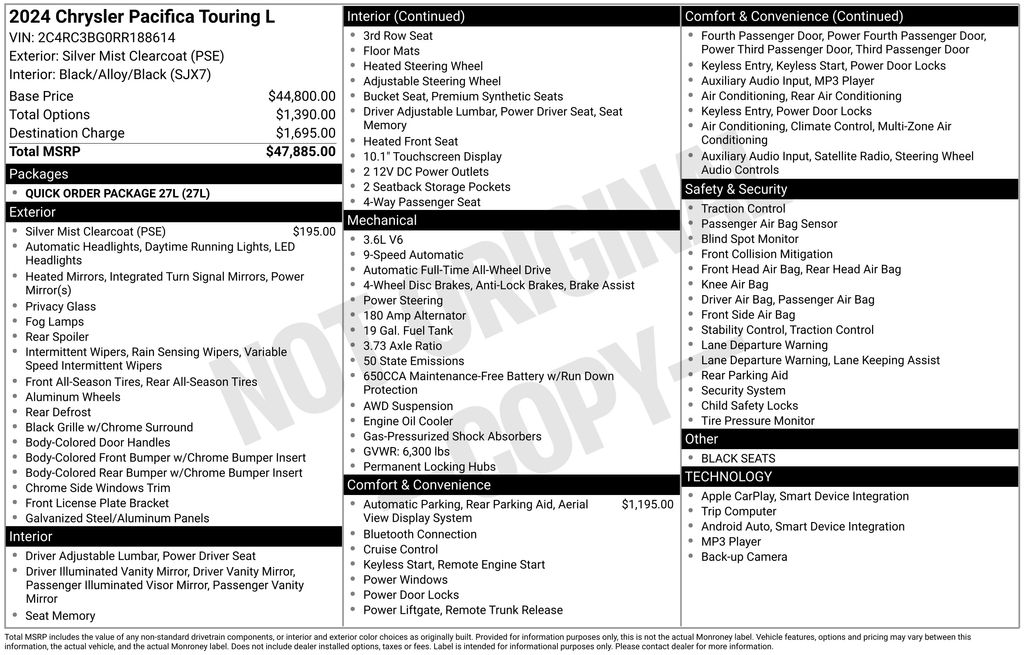 2024 Chrysler Pacifica Touring L - Photo 31