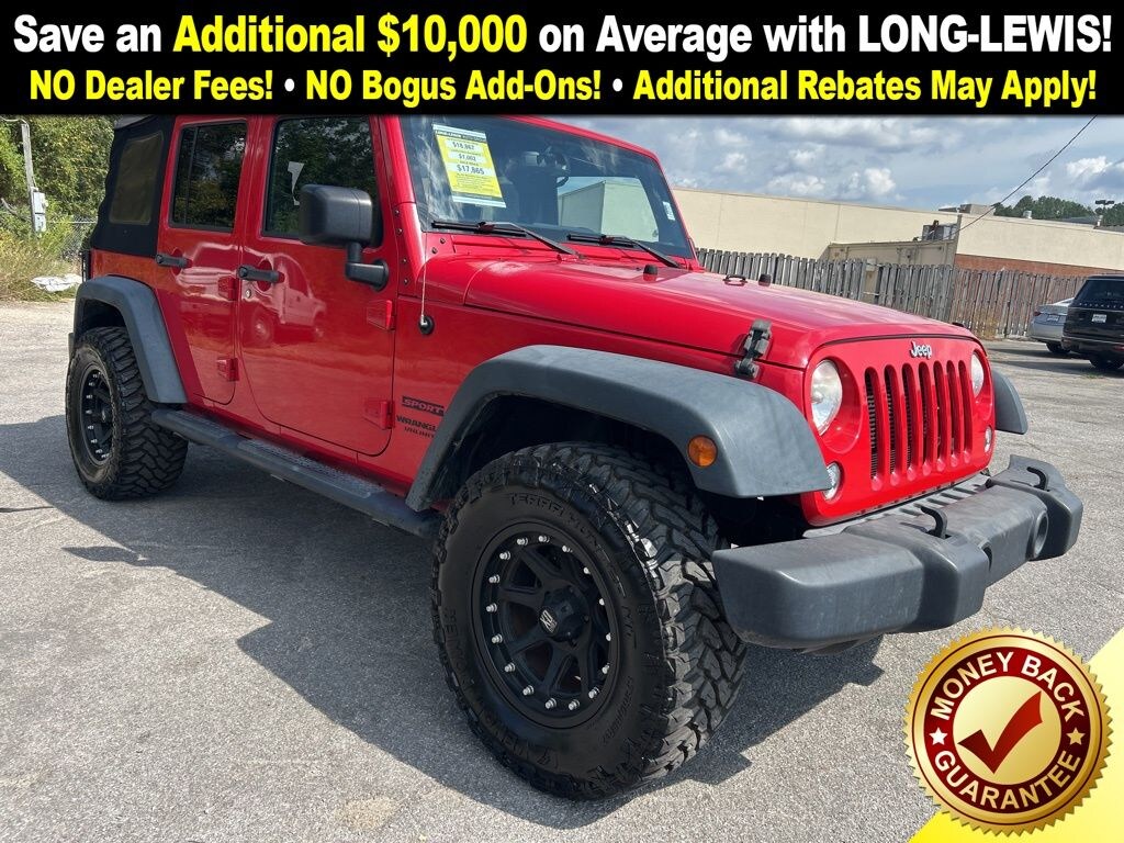Used 2015 Jeep Wrangler Unlimited Sport 4x4 SUV