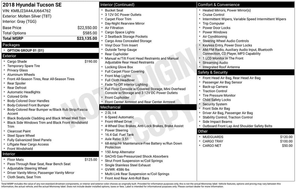 Used 2018 Hyundai Tucson SE SUV