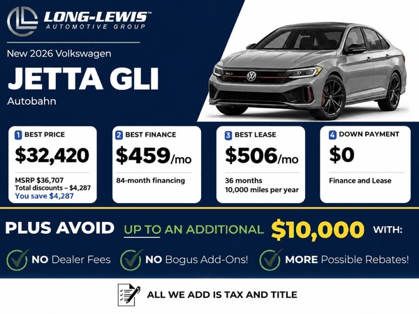 2026 Volkswagen Jetta GLI special