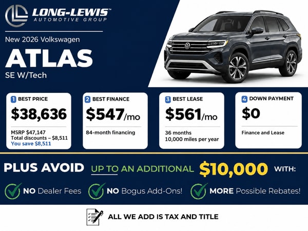 2026 Volkswagen Atlas SE w/Technology special