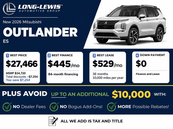 2026 Mitsubishi Outlander ES special