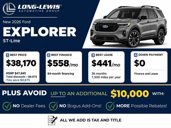 2026 Ford Explorer ST-Line special