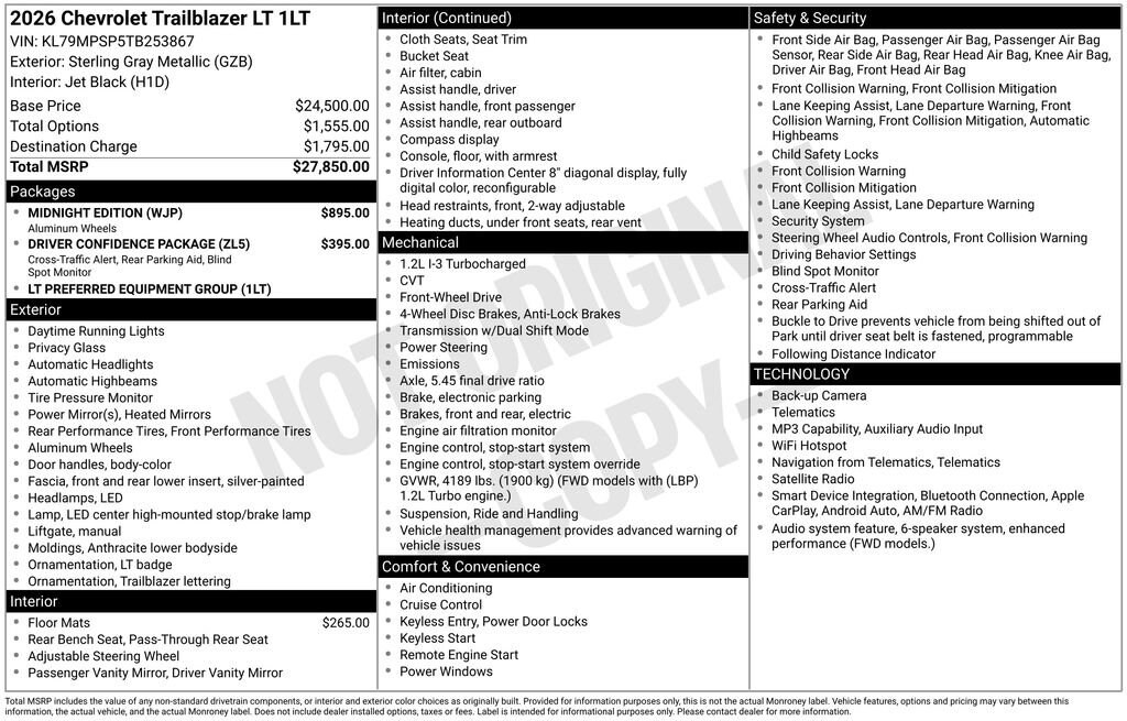 2026 Chevrolet Trailblazer LT - Photo 30