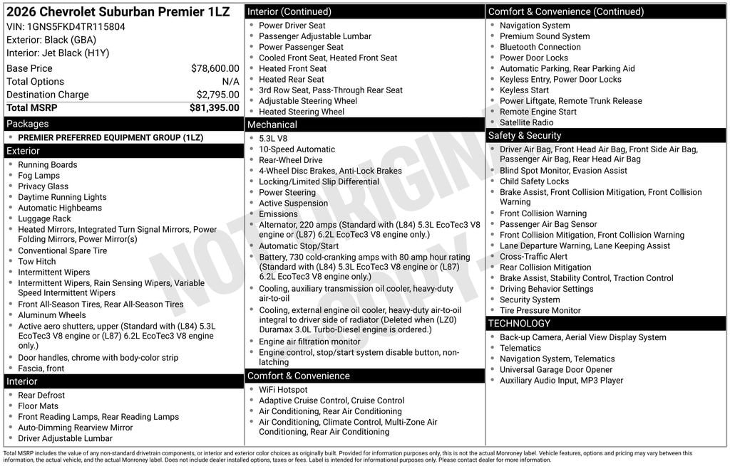 2026 Chevrolet Suburban Premier - Photo 32