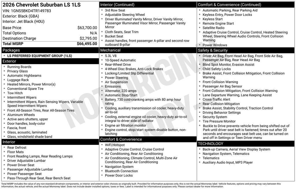 2026 Chevrolet Suburban LS - Photo 29