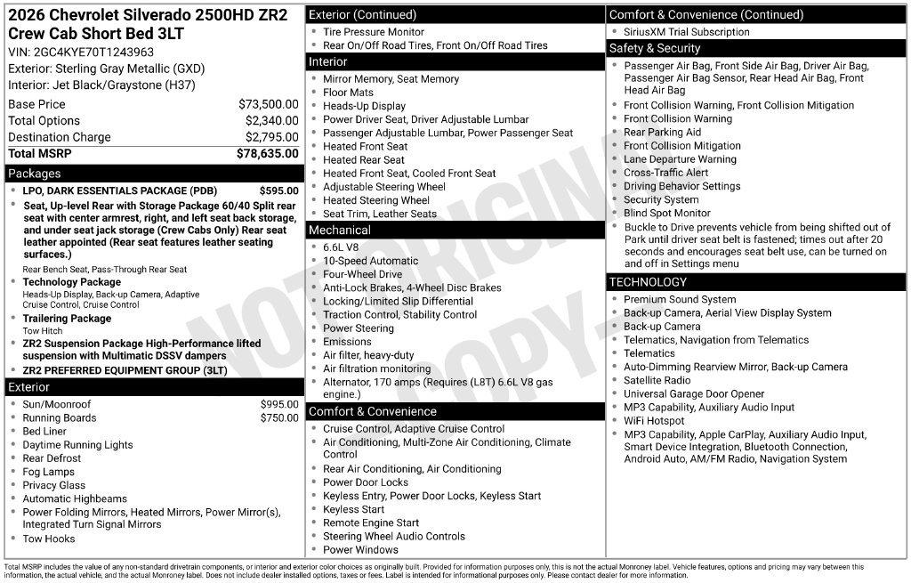 2026 Chevrolet Silverado 2500 HD ZR2 - Photo 29