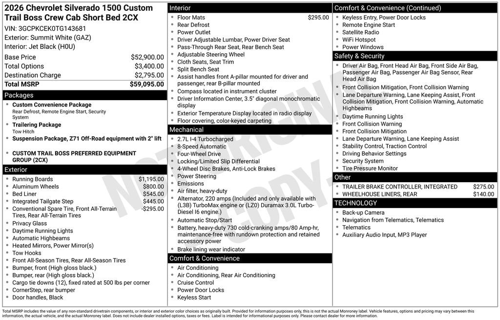 2026 Chevrolet Silverado 1500 Custom Trail Boss - Photo 30
