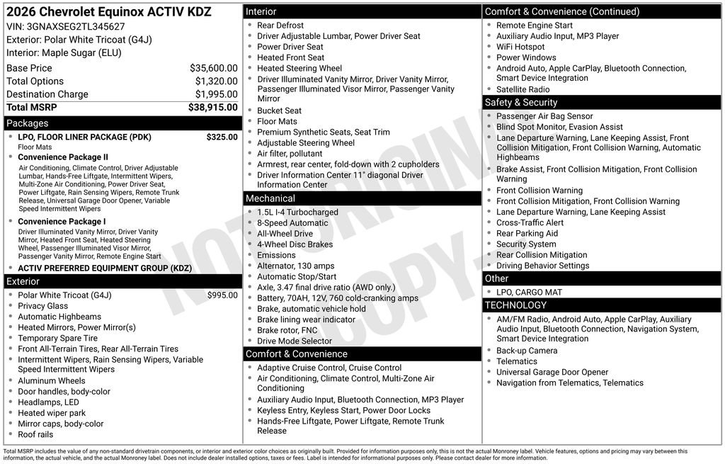 2026 Chevrolet Equinox ACTIV - Photo 34