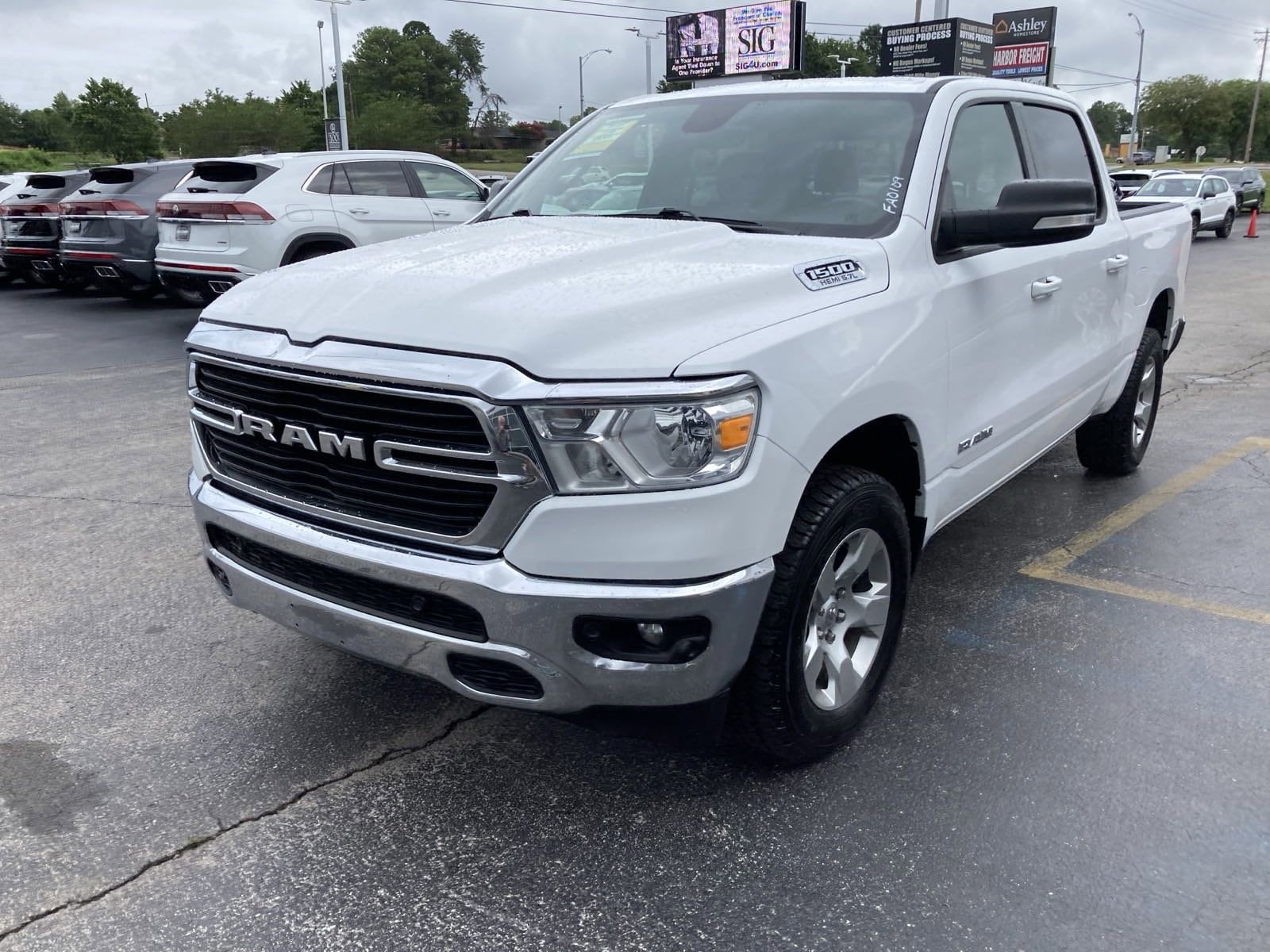 Used 2021 RAM Ram 1500 Pickup Big Horn/Lone Star with VIN 1C6SRFFT3MN822245 for sale in Muscle Shoals, AL